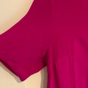 i.madeline Dresses - Magenta Silk Babydoll Dress i.madeline Dresses - Magenta Silk Babydoll Dress